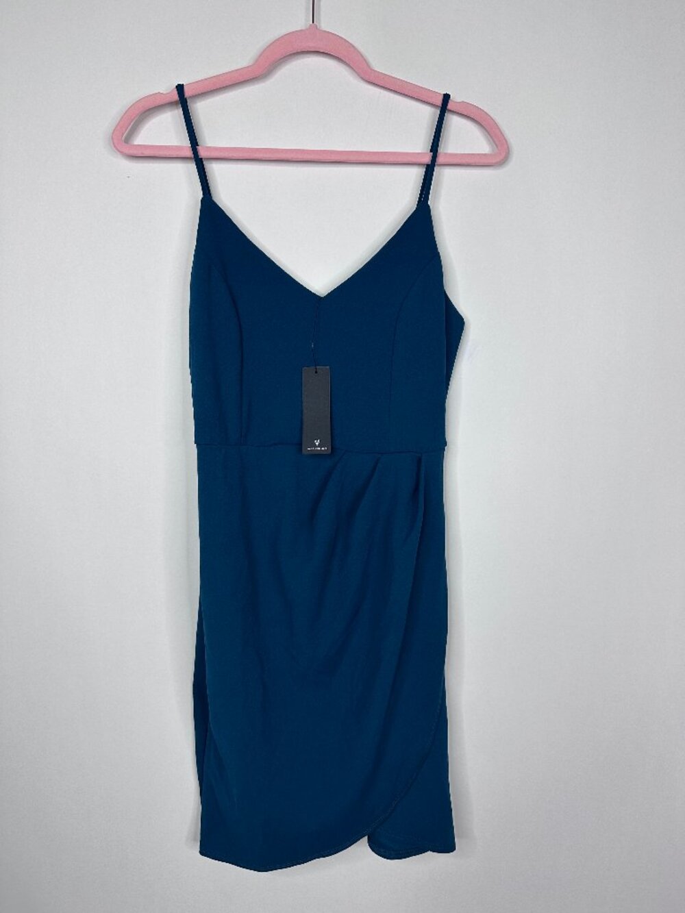 Lulus Forever Your Girl Teal Blue Bodycon Dress Medium #A2660 - Picture 4 of 11